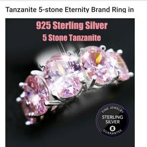 New 5 Stone Tanzanite Ring
